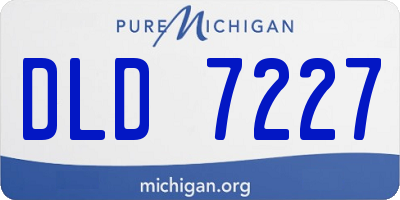 MI license plate DLD7227