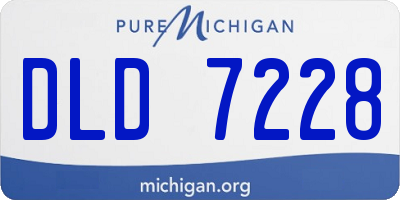 MI license plate DLD7228