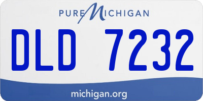 MI license plate DLD7232