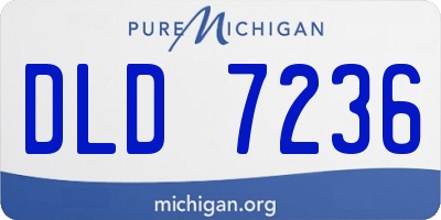 MI license plate DLD7236