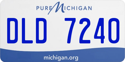MI license plate DLD7240