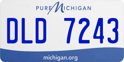 MI license plate DLD7243