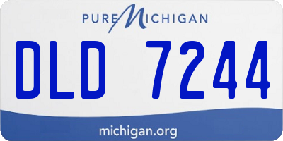 MI license plate DLD7244