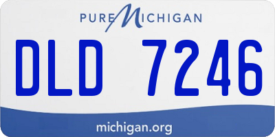 MI license plate DLD7246