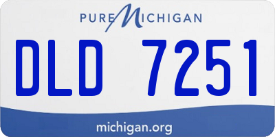 MI license plate DLD7251