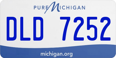 MI license plate DLD7252