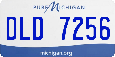 MI license plate DLD7256