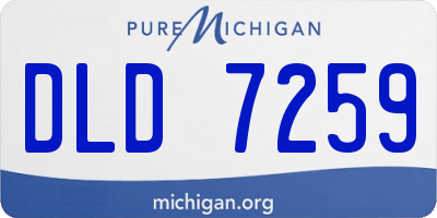 MI license plate DLD7259