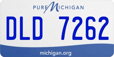 MI license plate DLD7262