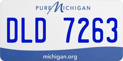 MI license plate DLD7263