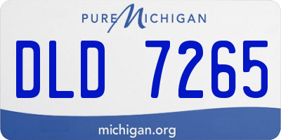 MI license plate DLD7265