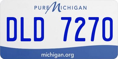 MI license plate DLD7270