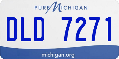 MI license plate DLD7271