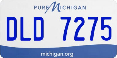MI license plate DLD7275