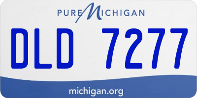 MI license plate DLD7277
