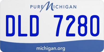 MI license plate DLD7280