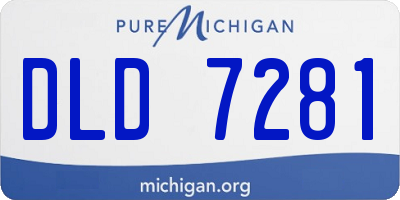 MI license plate DLD7281
