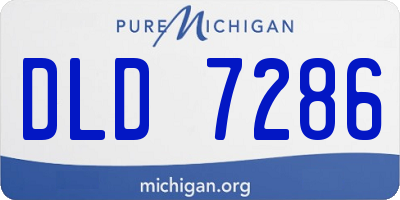 MI license plate DLD7286