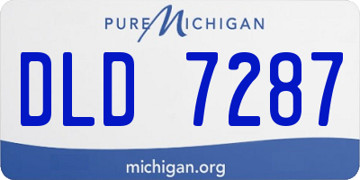 MI license plate DLD7287