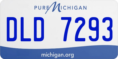 MI license plate DLD7293