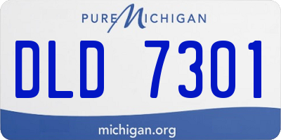 MI license plate DLD7301
