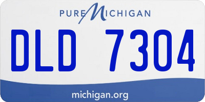 MI license plate DLD7304