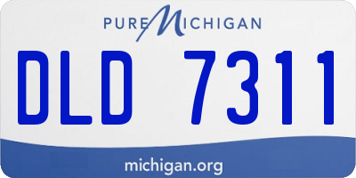 MI license plate DLD7311