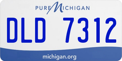 MI license plate DLD7312