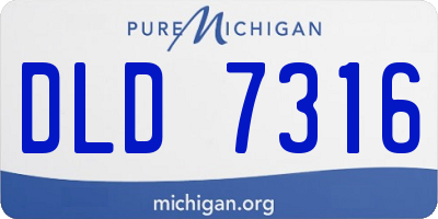 MI license plate DLD7316