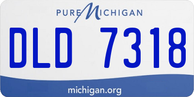 MI license plate DLD7318