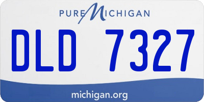 MI license plate DLD7327