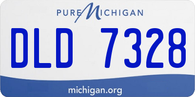 MI license plate DLD7328
