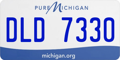 MI license plate DLD7330