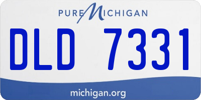 MI license plate DLD7331