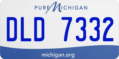 MI license plate DLD7332