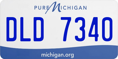 MI license plate DLD7340
