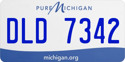 MI license plate DLD7342
