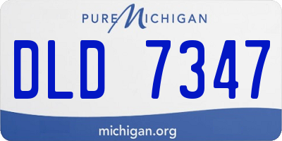 MI license plate DLD7347