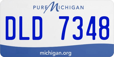 MI license plate DLD7348