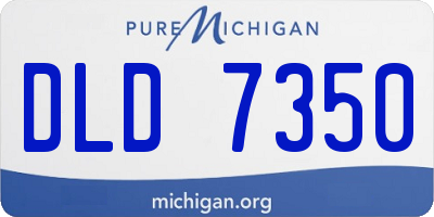 MI license plate DLD7350