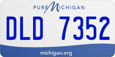 MI license plate DLD7352