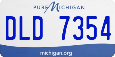MI license plate DLD7354
