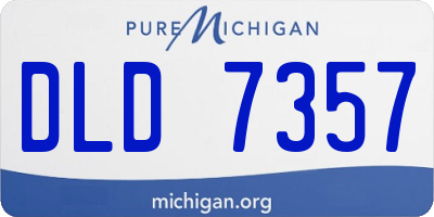 MI license plate DLD7357