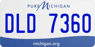 MI license plate DLD7360