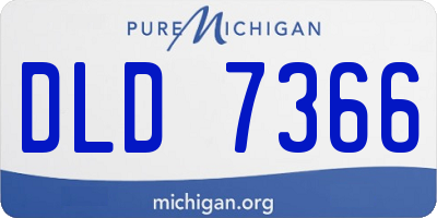 MI license plate DLD7366