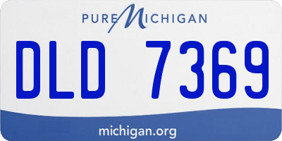 MI license plate DLD7369