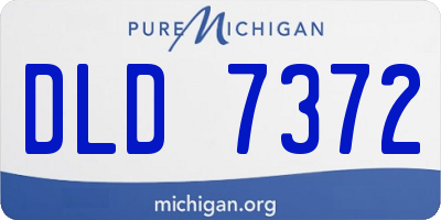 MI license plate DLD7372
