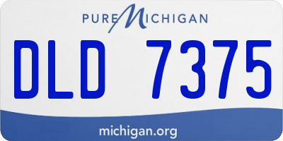MI license plate DLD7375