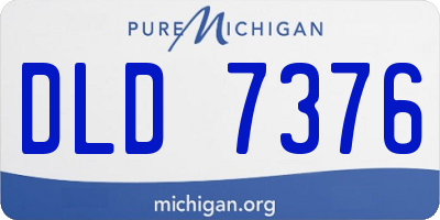 MI license plate DLD7376