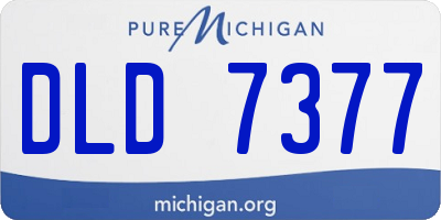 MI license plate DLD7377